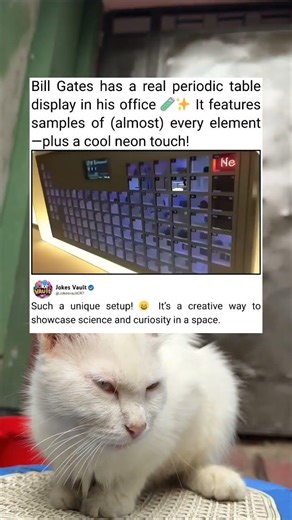 Bill Gates Has A Real Periodic Table Display