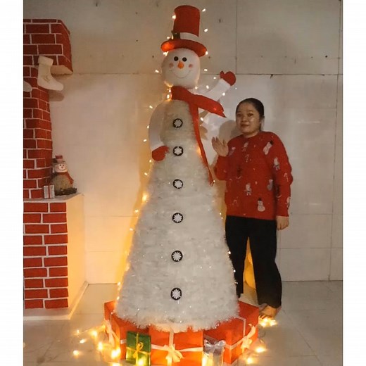 66K views · 933 reactions | Snowman Tree ☃️ | Viral Clip | Facebook