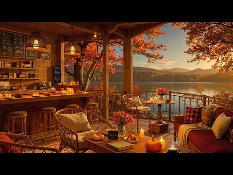 Peaceful October Vibes with Smooth Jazz Tunes 🍂 Relaxing Autumn Jazz at Cozy Coffee Shop Ambience