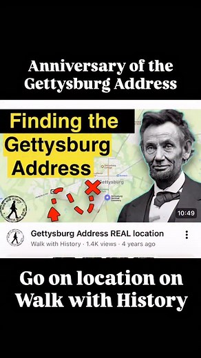 On November 19, 1863, President Abraham Lincoln delivered a 10-sentence address at the dedication of the Gettysburg National Cemetery in Pennsylvania. How did such a short speech—fewer than 275 words in all—become one of the most famous in U.S. history? Come join Walk with History and find out. #walkwithhistory #talkwithhistory #historian #gettysburgaddress #lincoln #gettysburg #pennsylvaniahistory #historytravel | WalkWithHistory