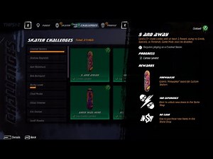 Easy!! 5 And Away Challenge THPS 1+2 (Tony Hawk's Pro Skater) Officer Dick Unlock