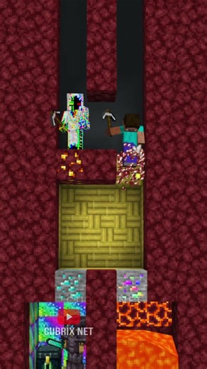 HELP Herobrine Steve From Lava #herobrine #minecraft #shorts #mcpe