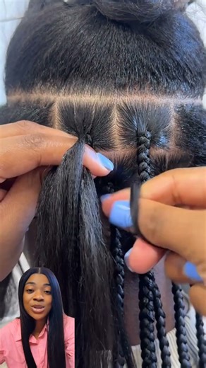 how to attach extensions on braids.#braids