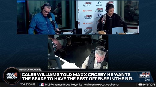 David Haugh and Ruthie Polinsky debated whether it's more likely that the Bears have the best offense in the NFL in 2026 or trade for Raiders star pass rusher Maxx Crosby this offseason. | 104.3 The Score