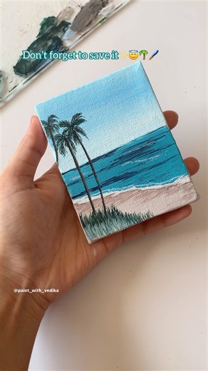 Vedika Pipalia | Aesthetic beach tutorial 🌴🖌️😍 Save for future 💙 Beaches give out the most peaceful and relaxing vibes admist all the chaos 😉🌊✨ . . . .... | Instagram