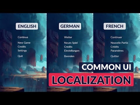 Unreal Engine Common UI Menu System #50 - Localization 