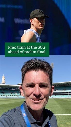 Freo train at the SCG ahead of prelim final