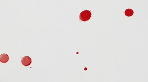 Splashing blood on white surface - Free Stock Video