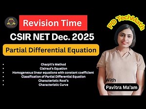 PDE Revision | Partial Differential Equations | Complete & Quick Review | PD TechMath