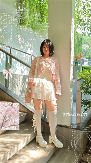 ellen ♡ on Instagram: "raindrop ₊⊹♡ ✧. ┊ ⁭ ↳ pattern: ≡;- raindrop cardigan by @byhazymoon ♡ ↳ yarn: ≡;- soft cotton sembur by @silphimade ♡ ── ◌ೄ◌ྀ ˊˎ #crochettop #crochetdesign #crochetcardigan #coquette #lovecore #handmade #fiberart #fitcheck #ootd #outfitinspiration crochet, cardigan, coquette, soft aesthetic"