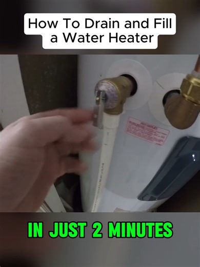 #heater #waterheater How To Drain and Fill a Water Heater #watertank #repairs #diyprojects #burnbarrel #homemaintenance #howto #sedimentbuster #watertankheater #plumbing #diy #fyp