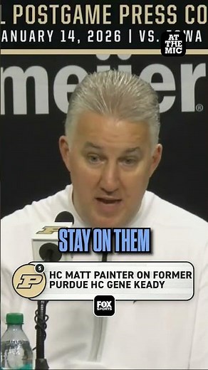 Purdue's Coach Matt Painter on understanding Purdue's coaching history 😤