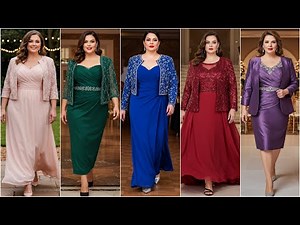 Plus Size Mother of The Bride Dress Ideas with Jacket for Formal Weddings