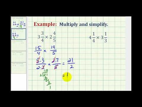 Example 2: Multiplication Involving Mixed Numbers