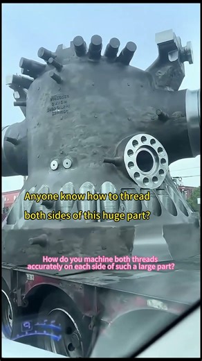 Threading Both Sides of a Huge Part | Is the Workpiece Spinning or the Lathe?