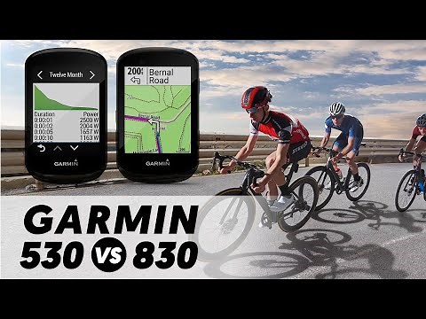 Garmin Edge 530 vs Garmin Edge 830