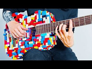I built a LEGO Acoustic Guitar and it sounds CRAZY