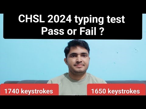 CHSL 2024 Typing test