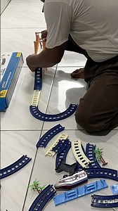 Building a Mini Train Track in Seconds! So Satisfying‼️