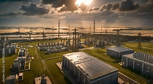 Overview of an Electric Substation: Power Generation and Electrical Production Hub