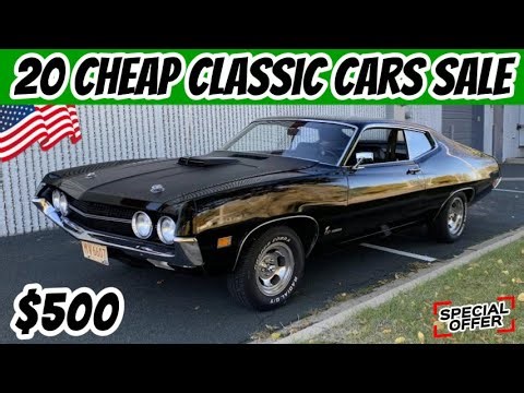 20 Cheap Classic Cars! Up for Sale by Owners, Today's Garage Gold Finds !!