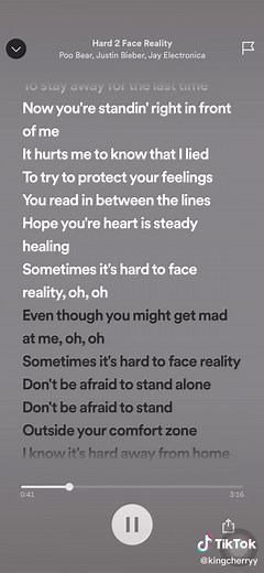 Justin Bieber & Poo Bear ft Jay Electronica - Hard 2 Face Reality (Lyrics Video)