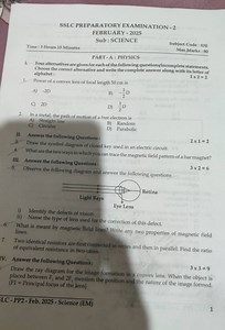 SSLC PREPARATORY EXAMINATION -2 FEBRUARY - 2025 Sub: SCIENCE Su... | Filo