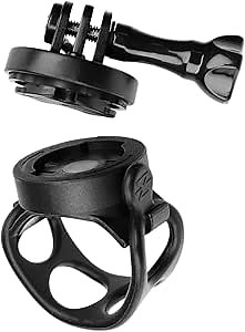 Bike Computer Mount Compatible with Gar min Edge GPS Computers with Adapter for Sport Action Cameras Quick Release Thumbscrew Mount Set