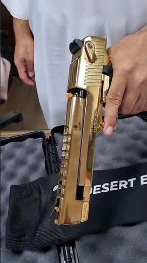 Desert eagle .44 MAGNUM Titanium gold USA pistol. #shorts #deserteagle