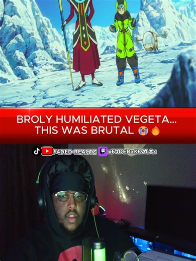 This wasn’t a fight… this was a DEMOLITION 💀🔥 Broly vs Vegeta reaction had me SHOOK. Saiyan pride took a hit 😱 #Broly #DragonBallSuper #AnimeFight #AnimeMoments #ViralFight #DBZTok #f4dedreactz #animefyp