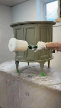 Transforming a Vintage Drum Table with Chalk Paint and Stain