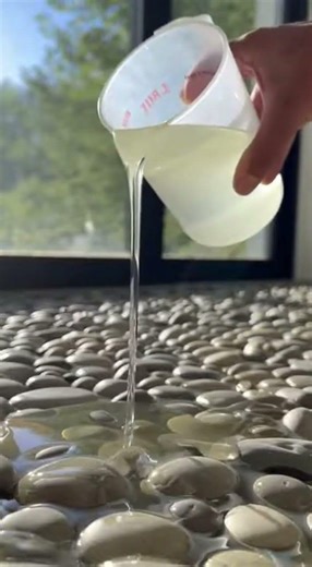 🏠 Stunning Epoxy Floor Transformation- Time Lapse Bare Concrete to Modern Shiny Living Room Glow!