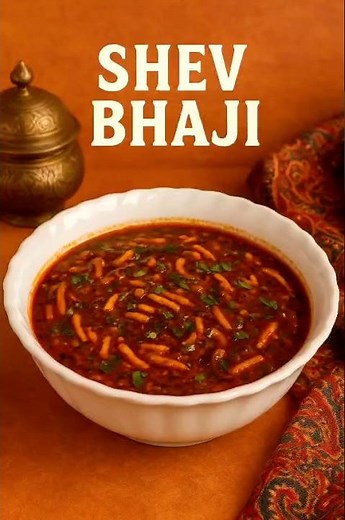 Spicy Shev Bhaji Recipe – Perfect for Chapati or Bhakri 🍛 #shorts