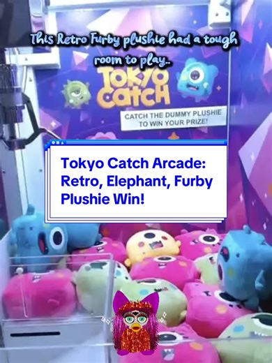 @TokyoCatch #Retro Elephant #Furby #Plushie win! #ClawMachineWin #Kawaii ***I am showing how the claw machine is not always easy to win in this video! Sometimes the room can be tough!***
