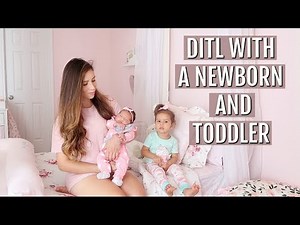 DAY IN THE LIFE WITH A NEWBORN AND TODDLER!