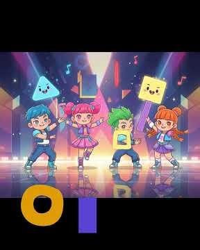 K-Pop Shapes Song 🔺 English & Korean | Sing & Learn Shapes! 🔵 Bilingual Kids Song 도형노래