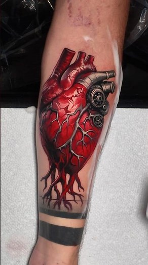 Realistic heart tattoo | Levgen tattoo tutorials