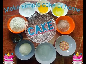 How to make simple cake at home