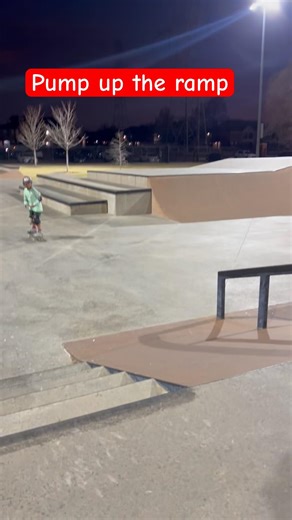 Mini ollie on the ramp#skateboarding