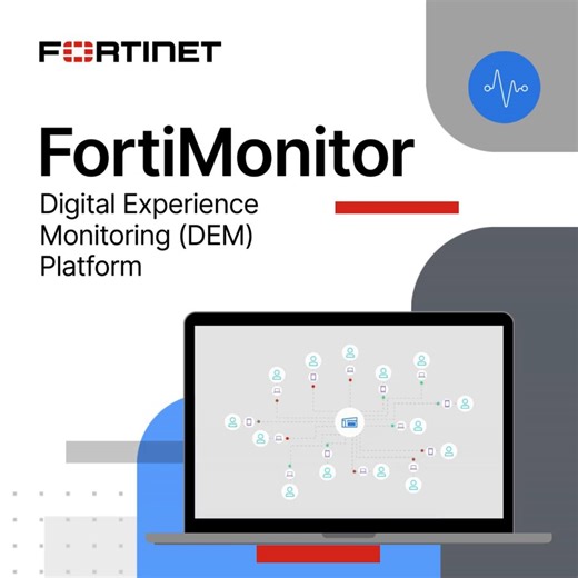 Go beyond alerts. See the entire experience. 🔎 Modernize your organizations' performance monitoring with end-to-end visibility—from endpoint to application—across any network or cloud with #FortiMonitor. ✔️ Visibility. Speed. & Simplicity. 🔗 Learn more: https://ftnt.net/61877en3J | Fortinet