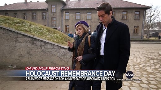 On the 80th anniversary of the liberation of Auschwitz, David Muir looks back at his trip to Auschwitz five years ago and shares what Holocaust survivor Tova Friedman tells world leaders about her hopes of history not repeating itself. https://abcnews.link/hfLfPcE | ABC World News Tonight with David Muir