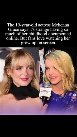 Mckenna Grace on growing up a child star #mckennagrace #childstar #scream7 #hollywood #growingup