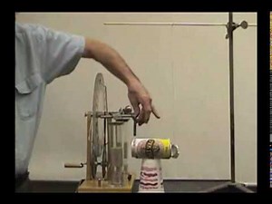 Wimshurst with soda can and plastic bottle: Testing experiment