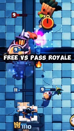 Free vs Pass Royale 🔥 #clashroyale #gamingtips #battlepass #mobilegames #gamingstrategy #clashroyaletips