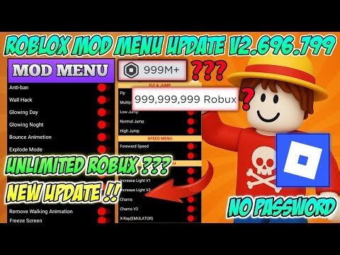NEW UPDATE ! Roblox Mod Menu APK v2.696.799 - Unlimited Robux ?? & Many features | Roblox MOD MENU