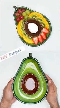 How to make DIY Fruit bowl || Look like ceramic plate making