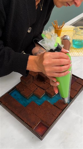 61K views · 201 reactions | Minecraft Cake! Block by block, bite by bite 流 | Chefclub Network | Facebook