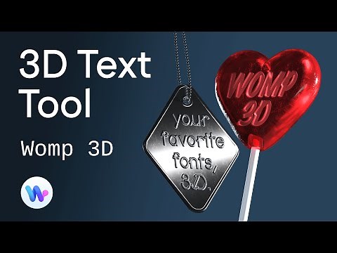 Introducing 3D Text Tool on Womp 💫