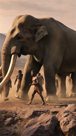 Early Humans Took Down Animals This Big… #humanevolution #evolution