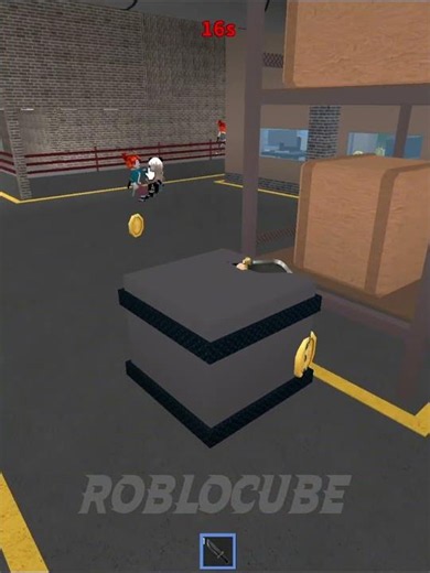 Trolling Box Man 😂 (Roblox MM2 - murder mystery 2) #roblox #mm2 #robloxfunny
